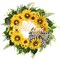 Summer Sunflower Wreath for Front Door – 20" Farmhouse Wreath with Welcome Sign & Bow, Bright Seasonal Decor for Porch, Patio, or Window